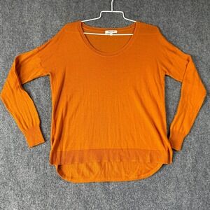 Madewell Knit top, Cozy‎ Soft Pullover Orange Tunic Casual